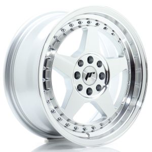JR-Wheels JR6 Wheels 16 Inch 7J ET25 4x100,4x108 Silver Machined Face