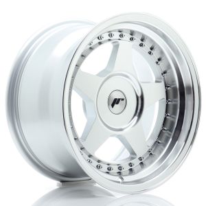 JR-Wheels JR6 Wheels 16 Inch 9J ET0-20 Custom PCD Silver Machined Face