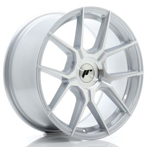 JR-Wheels JR30 Wheels 17 Inch 8J ET20-40 Custom PCD Flow Form Silver Machined Face