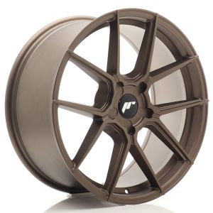 JR-Wheels JR30 Wheels 19 Inch 8.5J ET20-45 Custom PCD Flow Form Flat Bronze