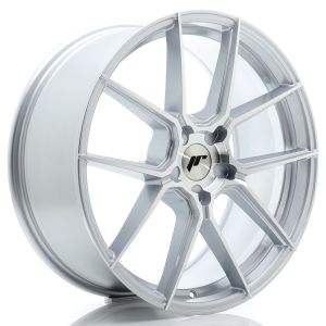 JR-Wheels JR30 Wheels 20 Inch 8J ET20-40 Custom PCD Flow Form Silver Machined Face