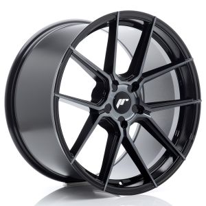 JR-Wheels JR30 Wheels 20 Inch 9J ET20-35 Custom PCD Flow Form Black Machined Tinted Face