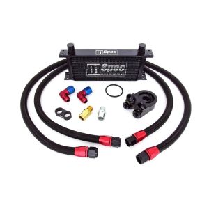D1 Spec Oil Cooler Kit Black 15 Rows -10 AN Aluminum