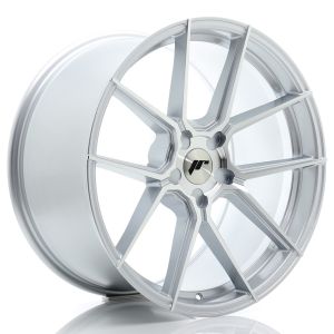 JR-Wheels JR30 Wheels 20 Inch 10J ET20-48 Custom PCD Flow Form Silver Machined Face