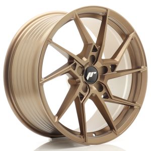 JR-Wheels JR33 Wheels 19 Inch 8.5J ET20-45 Custom PCD Flow Form Flat Bronze