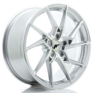 JR-Wheels JR33 Wheels 19 Inch 8.5J ET20-45 Custom PCD Flow Form Silver Machined Face