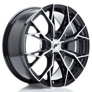 JR-Wheels JR49 Wheels 17 Inch 8J ET20-40 Custom PCD Cast Gloss Black Machined Face