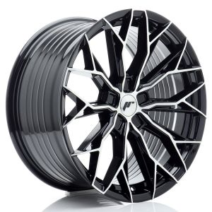 JR-Wheels JR49 Wheels 19 Inch 9.5J ET20-45 Custom PCD Flow Form Gloss Black Machined Face