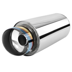 SK-Import Rear Universal Muffler N1 Spoon Style 102mm Stainless Steel
