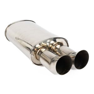 SK-Import Rear Universal Muffler DTM Style Stainless Steel