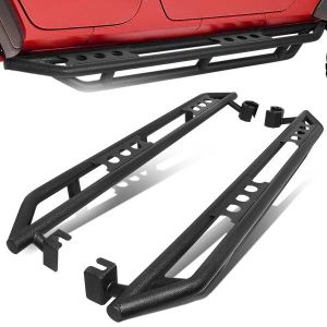 SK-Import Side Step Bar 4-Doors Black 50.8mm Stainless Steel Jeep Wrangler