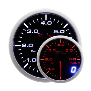 Depo Racing Gauge Dual View Series Black 52mm Fuel Pressure