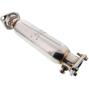 SRS Silenced Decat S Style 60.5mm Stainless Steel Honda Civic,CR-V,Del Sol