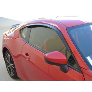 SK-Import Front Side Window Visor Stick-on 2-Doors Smoke Plastic Subaru,Toyota BRZ,GT86