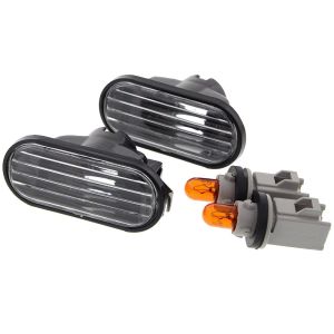 Sonar Turn Signal Lights Flat Black Housing Honda Civic,CRX,Del Sol