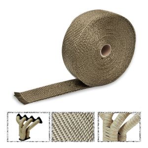 SK-Import Exhaust Heat Wrap Titanium 10 Meter