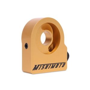Mishimoto Oil Cooler Sandwich plate With Thermostat 85 Degrees Gold Aluminum
