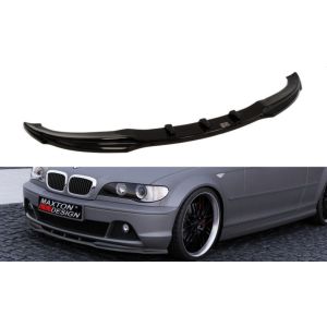 Maxton Front Bumper Lip Black ABS Plastic BMW 3-serie LCI
