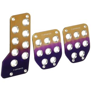 NRG Innovations Pedal Set Manual Transmission Purple Aluminum