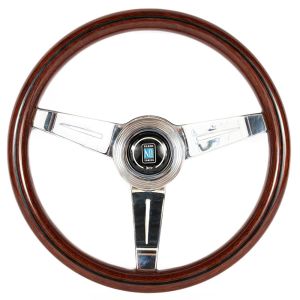 Nardi Steering Wheel Flat Silver 340mm Wood