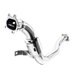 M2 Motorsport Downpipe With Catalyst Polished 76mm Stainless Steel Subaru Impreza
