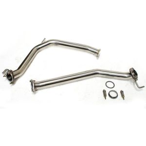 M2 Motorsport Front Mid-pipe Polished Stainless Steel Honda Civic