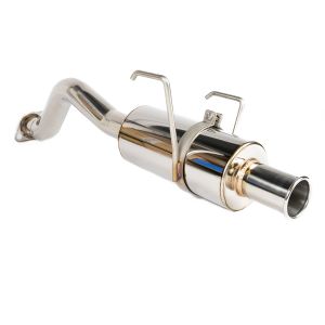 M2 Motorsport Rear Muffler Spoon Style Polished Stainless Steel Honda Civic