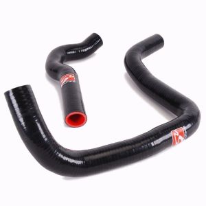 Skunk2 Radiator Hose Kit Black - Red Silicone Honda Civic,CRX,Del Sol