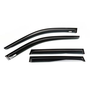 SK-Import Front and Rear Side Window Visor Stick-on 5-Doors Smoke Plastic Honda Civic Pre Facelift