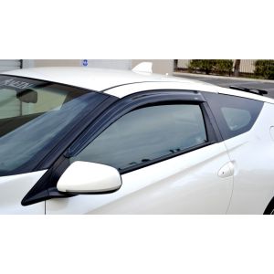 SK-Import Front Side Window Visor Stick-on 3-Doors Smoke Plastic Honda CR-Z