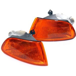 DEPO Corners JDM Style Chrome Housing Amber Lens Honda Civic