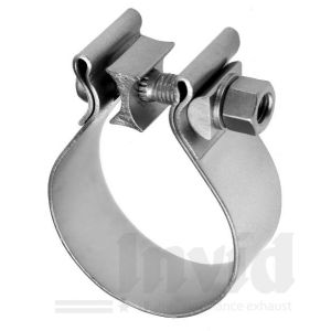 SK-Import Exhaust Clamp Silver 76mm Stainless Steel