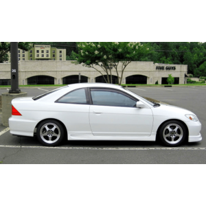 SK-Import Front Side Window Visor Stick-on JDM Style 2-Doors Smoke Plastic Honda Civic
