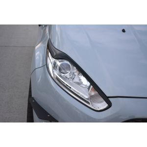 Maxton Front Eye Lids V2 Gloss Black ABS Plastic Ford Fiesta Facelift