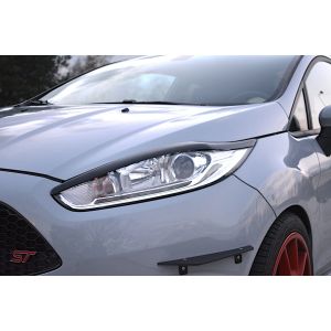 Maxton Eye Lids V1 Gloss Black ABS Plastic Ford Fiesta Facelift