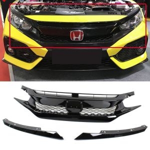ABS Dynamics Grill Black ABS Plastic Honda Civic