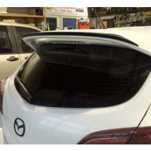 SK-Import Rear Spoiler Add-on Unpainted ABS Plastic Mazda 3 Facelift