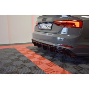 Maxton Rear Diffuser Gloss Black ABS Plastic Audi S5