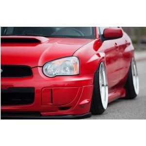 PU Design Front Fog Light Covers STI Style Black Polyurethane Subaru Impreza
