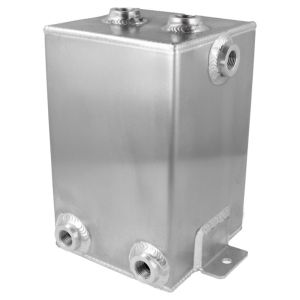 QSP Fuel Catch Tank Silver 3 Liter Aluminum