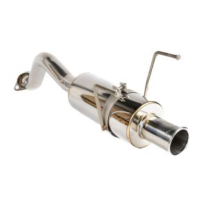 SRS Rear Muffler Spoon Style 304 Stainless Steel Honda Civic,Del Sol