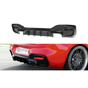 Maxton Rear Diffuser Gloss Black ABS Plastic BMW 1M LCI
