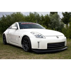 PU Design Front Bumper Lip Nismo Style Black Polyurethane Nissan 350Z Facelift