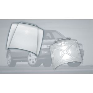 SK-Import Front Hood Unpainted Polyester Audi 80