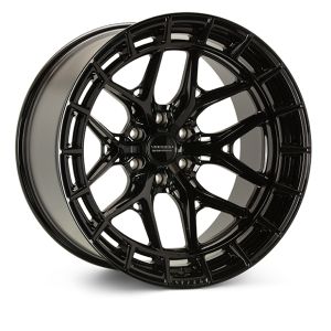 Vossen Wheels HFX-1 Hybrid ForgedX Wheels 22 Inch 12J ET44 6x135 Ultra Deep Concave Flow Form Gloss Black