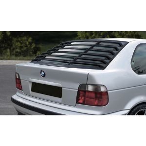 SK-Import Rear Window Louvers Gloss Black ABS Plastic BMW 3-serie