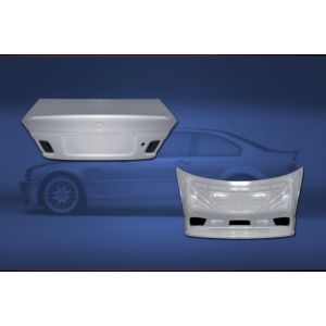 SK-Import Rear Trunk Unpainted Polyester BMW 3-serie