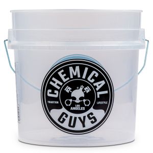 Chemical Guys Wash Bucket Heavy Duty Clear 16 Liter Plastic