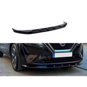 Motordrome Front Bumper Lip Black ABS Plastic Nissan Qashqai