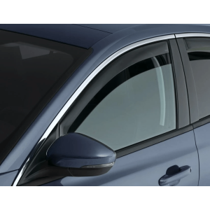 Climair Front Side Window Visor Clamp 5-Doors Smoke Plastic Volkswagen Golf